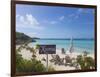 Bahamas, Exuma Island. Chairs on Beach-Don Paulson-Framed Photographic Print