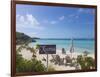 Bahamas, Exuma Island. Chairs on Beach-Don Paulson-Framed Photographic Print