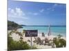 Bahamas, Exuma Island. Chairs on Beach-Don Paulson-Mounted Photographic Print