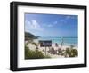 Bahamas, Exuma Island. Chairs on Beach-Don Paulson-Framed Photographic Print