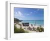 Bahamas, Exuma Island. Chairs on Beach-Don Paulson-Framed Photographic Print