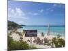 Bahamas, Exuma Island. Chairs on Beach-Don Paulson-Mounted Photographic Print