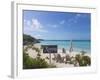 Bahamas, Exuma Island. Chairs on Beach-Don Paulson-Framed Photographic Print