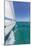 Bahamas, Exuma Island. Sailboat under Sail in Ocean-Don Paulson-Mounted Photographic Print