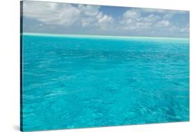 Bahamas, Exuma Island. Seascape of Aqua Ocean-Don Paulson-Stretched Canvas