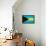 Bahamas Flag Design with Wood Patterning - Flags of the World Series-Philippe Hugonnard-Framed Stretched Canvas displayed on a wall