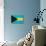 Bahamas Flag Design with Wood Patterning - Flags of the World Series-Philippe Hugonnard-Stretched Canvas displayed on a wall