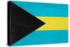 Bahamas Flag Design with Wood Patterning - Flags of the World Series-Philippe Hugonnard-Stretched Canvas