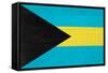 Bahamas Flag Design with Wood Patterning - Flags of the World Series-Philippe Hugonnard-Framed Stretched Canvas