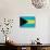 Bahamas Flag Design with Wood Patterning - Flags of the World Series-Philippe Hugonnard-Stretched Canvas displayed on a wall