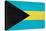 Bahamas Flag Design with Wood Patterning - Flags of the World Series-Philippe Hugonnard-Stretched Canvas