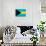 Bahamas Flag Design with Wood Patterning - Flags of the World Series-Philippe Hugonnard-Art Print displayed on a wall