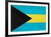 Bahamas Flag Design with Wood Patterning - Flags of the World Series-Philippe Hugonnard-Framed Art Print