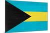 Bahamas Flag Design with Wood Patterning - Flags of the World Series-Philippe Hugonnard-Mounted Art Print