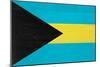 Bahamas Flag Design with Wood Patterning - Flags of the World Series-Philippe Hugonnard-Mounted Art Print