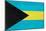 Bahamas Flag Design with Wood Patterning - Flags of the World Series-Philippe Hugonnard-Mounted Art Print