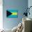 Bahamas Flag Design with Wood Patterning - Flags of the World Series-Philippe Hugonnard-Mounted Art Print displayed on a wall