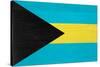 Bahamas Flag Design with Wood Patterning - Flags of the World Series-Philippe Hugonnard-Stretched Canvas