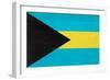 Bahamas Flag Design with Wood Patterning - Flags of the World Series-Philippe Hugonnard-Framed Premium Giclee Print