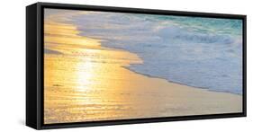 Bahamas, Little Exuma Island. Sunset on Beach-Jaynes Gallery-Framed Stretched Canvas