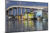 Bahamas, Nassau. Vendors' Shacks in Potters Cove-Don Paulson-Mounted Photographic Print