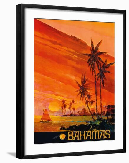 Bahamas - National Airlines-null-Framed Giclee Print