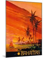 Bahamas - National Airlines-null-Mounted Giclee Print