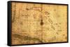 Bahamas - Panoramic Map-Lantern Press-Framed Stretched Canvas