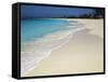 Bahamas. Pristine Beach-Kent Foster-Framed Stretched Canvas