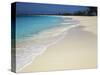 Bahamas. Pristine Beach-Kent Foster-Stretched Canvas