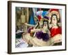 Bahamian Dolls at Straw Market, Nassau, Bahamas, Caribbean-Walter Bibikow-Framed Photographic Print