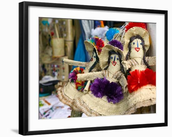 Bahamian Dolls at Straw Market, Nassau, Bahamas, Caribbean-Walter Bibikow-Framed Photographic Print