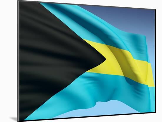 Bahamian Flag-bioraven-Mounted Art Print