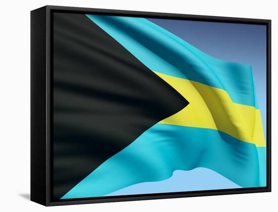 Bahamian Flag-bioraven-Framed Stretched Canvas