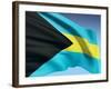 Bahamian Flag-bioraven-Framed Art Print