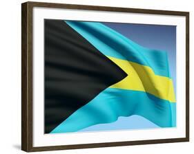 Bahamian Flag-bioraven-Framed Art Print