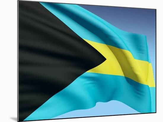 Bahamian Flag-bioraven-Mounted Art Print