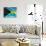 Bahamian Flag-bioraven-Art Print displayed on a wall