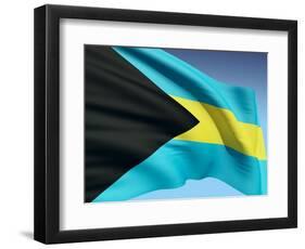 Bahamian Flag-bioraven-Framed Art Print