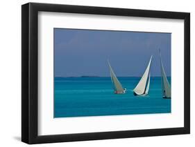 Bahamian Racing Sloop at the Annual National Family Island Regatta, Georgetown, Great Exuma-null-Framed Photographic Print