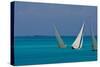 Bahamian Racing Sloop at the Annual National Family Island Regatta, Georgetown, Great Exuma-null-Stretched Canvas