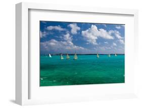 Bahamian Racing Sloop at the Annual National Family Island Regatta, Georgetown, Great Exuma-null-Framed Photographic Print