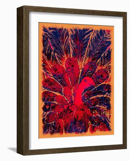 Bahaullah's Golden Peacock, 2016-Joy Lions-Framed Giclee Print