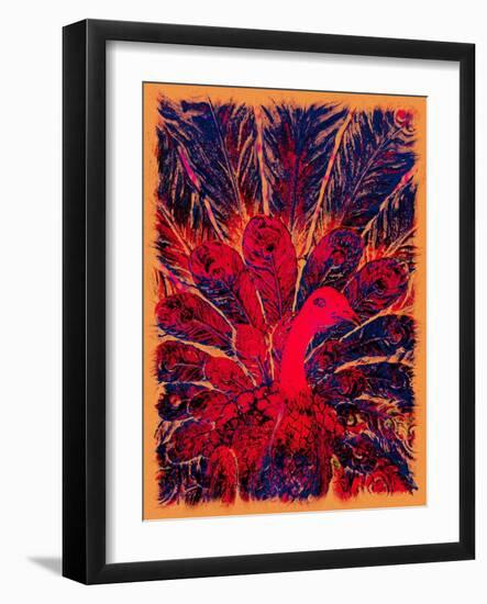 Bahaullah's Golden Peacock, 2016-Joy Lions-Framed Giclee Print