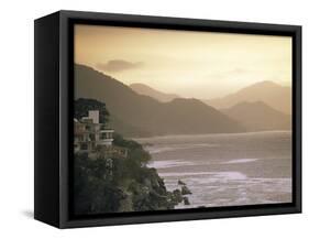 Bahia de Banderas, Mismaloya, Puerto Vallarta, Mexico-Walter Bibikow-Framed Stretched Canvas