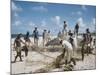 Bahia Fisherman on Beach with their Nets-Dmitri Kessel-Mounted Photographic Print