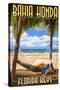 Bahia Honda, Florida Keys - Hammock Scene-Lantern Press-Stretched Canvas