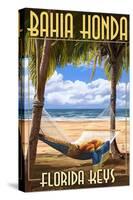 Bahia Honda, Florida Keys - Hammock Scene-Lantern Press-Stretched Canvas