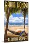 Bahia Honda, Florida Keys - Hammock Scene-Lantern Press-Mounted Art Print