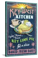 Bahia Honda, Florida Keys - Key Lime Pie Sign-Lantern Press-Stretched Canvas